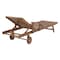 Alaterre Furniture Caspian Eucalyptus Wood Outdoor Lounge Chair with Arms and Adjustable Leg Rest ANCP03EBO - alternate 5